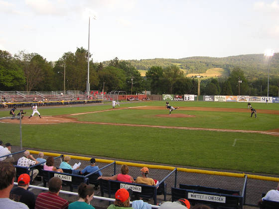 The pitch - Damaschke Field - Oneonta, NY